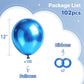 Metallic Blue Balloons 12 inch, Chrome Royal Blue Balloon 100 in a Pack