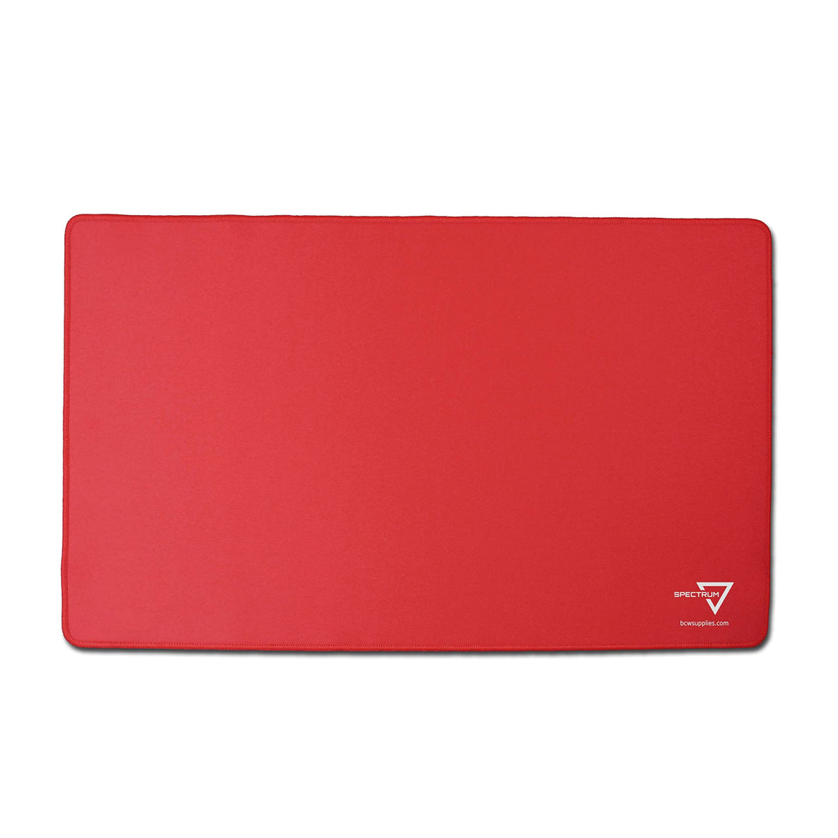 BCW Spectrum Playmat - Red (24" x 14") | Stitched Edges for Durability | Ideal for TCG, Tabletop Gaming & Magic: The Gathering