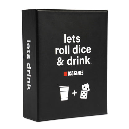 Lets Roll Dice & Drink | Drinking + Challenge Dice Game | Ages 21+