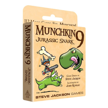 Munchkin 9 - Jurassic Snark Card Game (Expansion) |112-Card Expansion | Adults, Kids, & Family Game | Fantasy Adventure RPG | Ages 10+ | 3-6 Players |