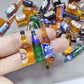 Juland 40PCS Miniature Mini Beer Drinks Decoration Beer Glass Model Mixed Wine Coffee Resin Sets Simulation Instant Model Scene Mini Tableware Dolls
