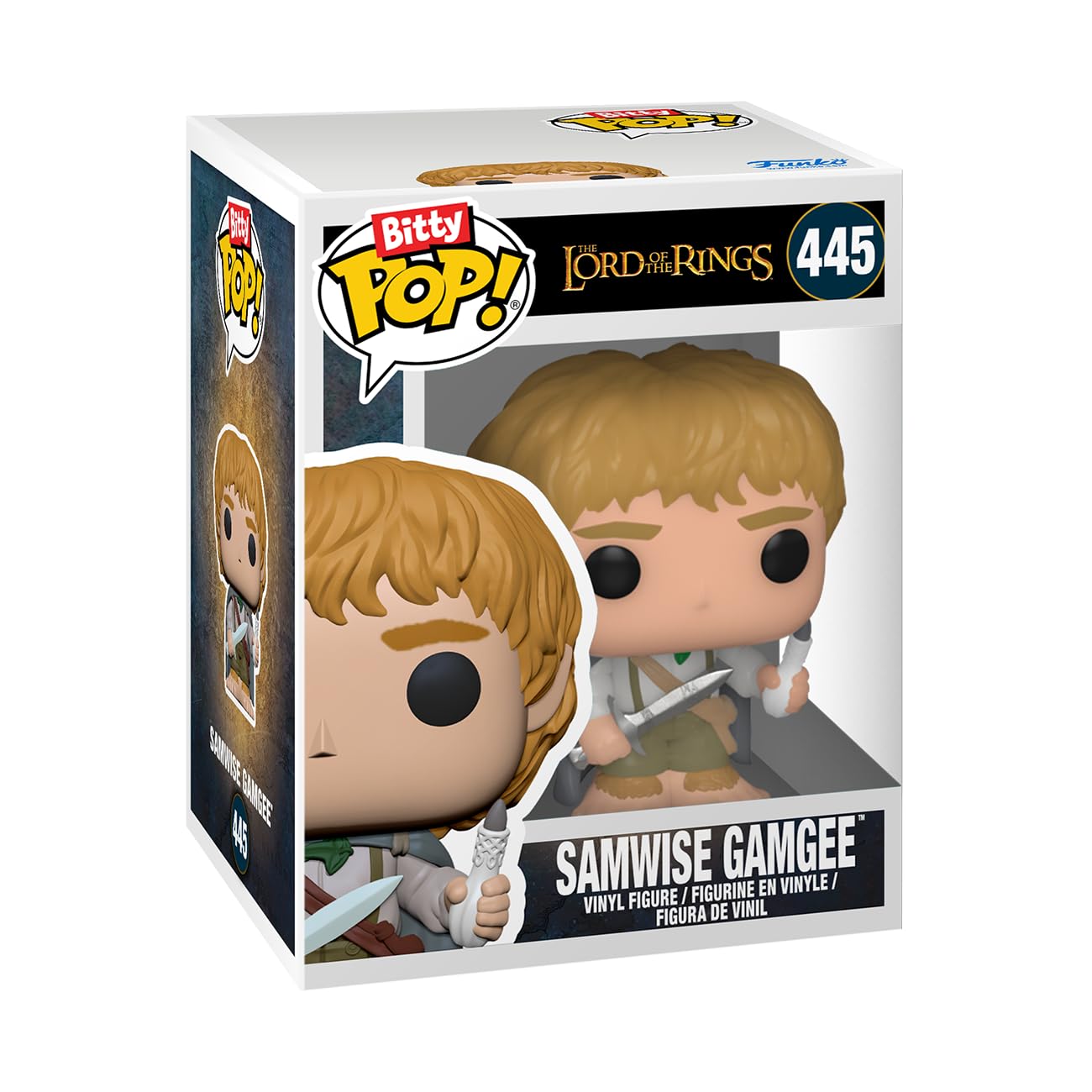 Funko Bitty POP! Lord of the Rings - Samwise, 4-Pack and A Surprise Mystery Mini Figure - 0.9 Inch (2.2 Cm) - Lord of the Rings Collectable
