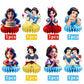 8Pcs White Princess Table Centerpieces Birthday Party Supplies Double Side Table Decorations for Girls Party Decorations