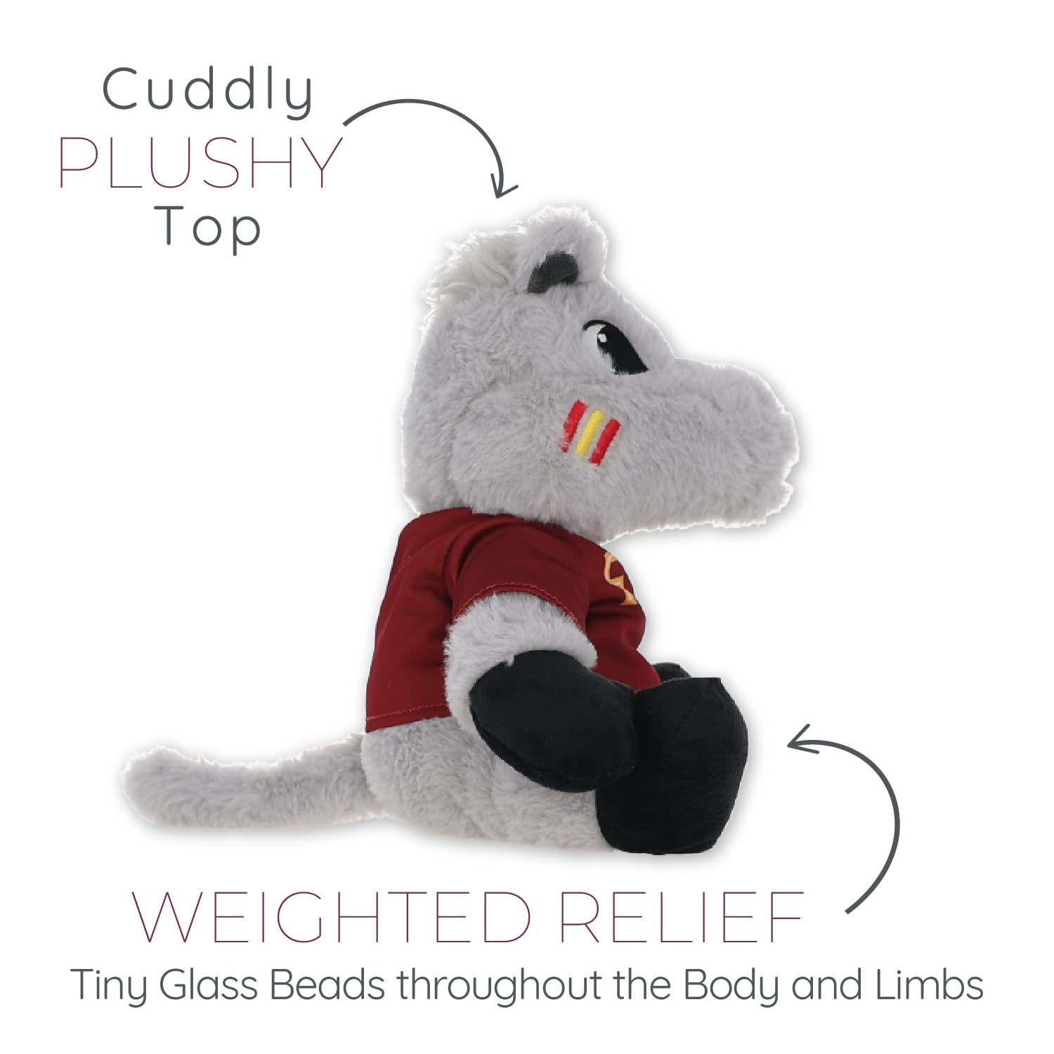 Warm Pals Renegade Florida State Universty Mascot FSU - Heatable Coolable Bedtime Comfort Plushie - 1.5lbs - Cozy Microwavable Lavender Scented Plush