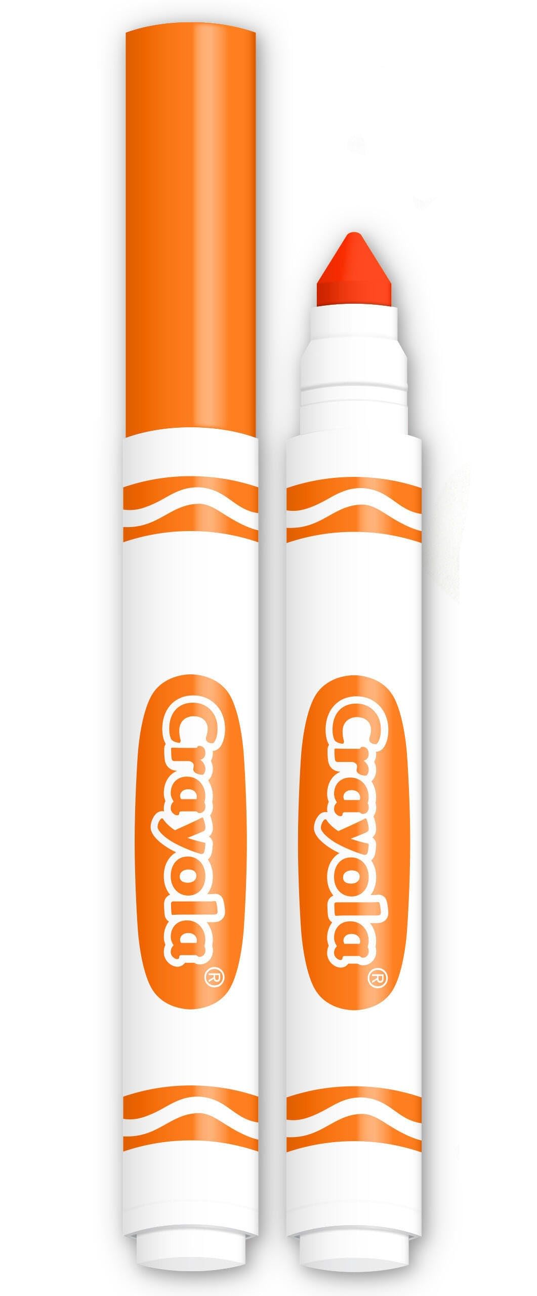 Crayola Broad Line Markers - Orange (12ct), Markers for Kids, Bulk School Supplies for Teachers, Nontoxic, Marker Refill with Reusable Box