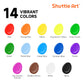 Shuttle Art 14 Colors Washable Paint for Kids, 16 oz Bulk Tempera Paint with Pump, Non-Toxic Kids Washable Paint for Art and Crafts, Home & School