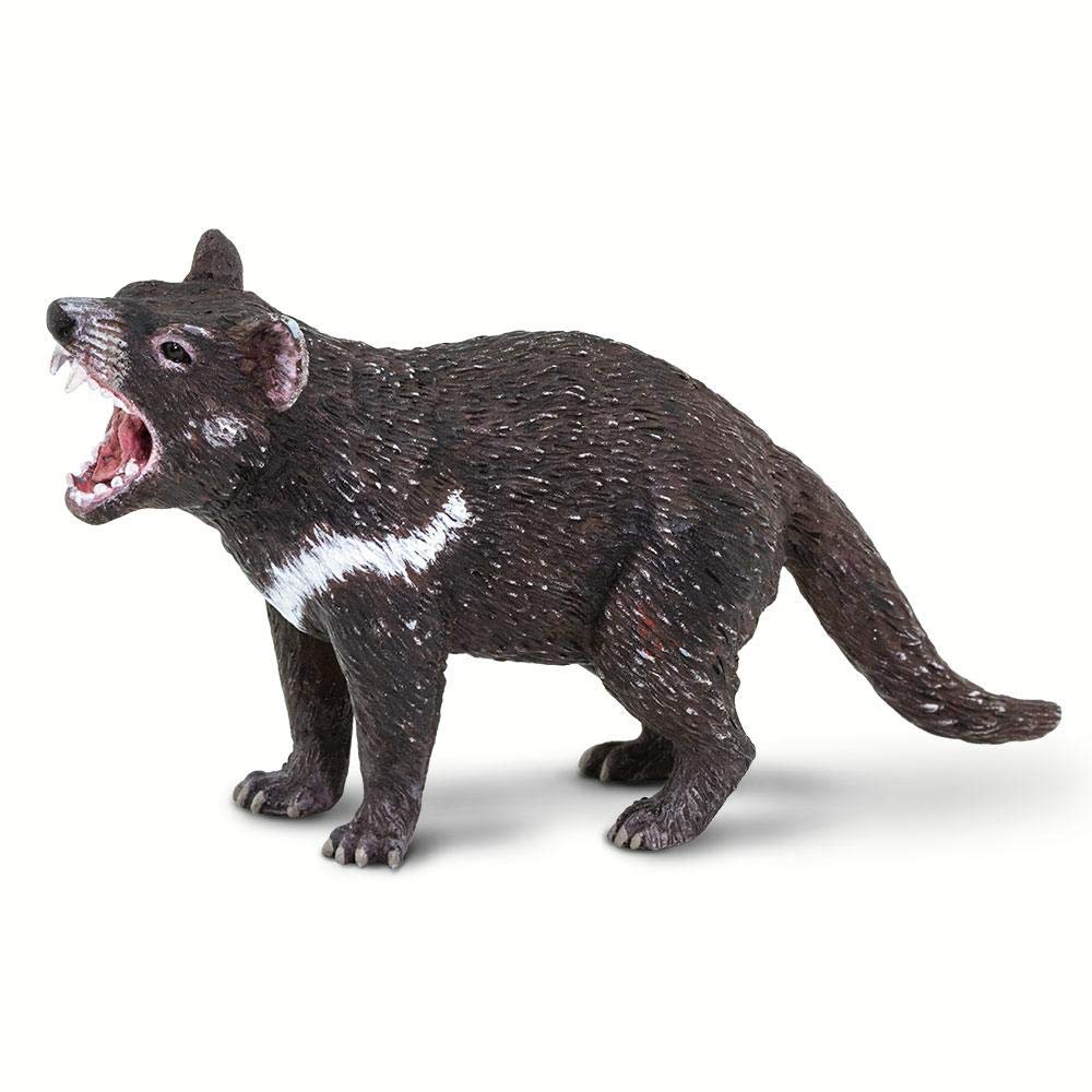 Safari Ltd. Tasmanian Devil Figurine - Realistic 3.5" Marsupial Figure - Educational Toy for Boys, Girls, and Kids Ages 3+