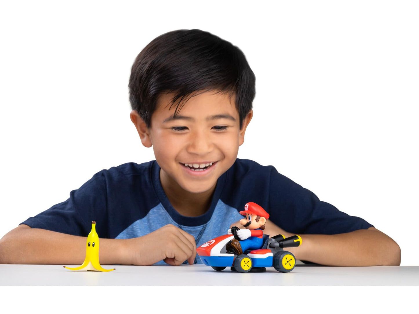Super Mario Spin Out Mariokart Mario Racer Vehicle with 360 Spins, Wind Up and Go! Includes One 2.5” Mario Action Figure