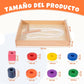 Adena Montessori Wooden Lacing Bead Set with Tray, 1-3y