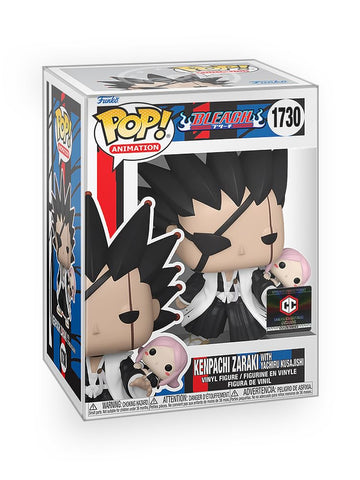 Epic Collectibles Pop Anime: Bleach - Kenpachi Zaraki with Yachiru Exclusive Vinyl Figure Bundled with Box Protector Compatible for Funko