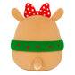 Squishmallows 2025 8-Inch Rudolph Christmas Squad Plush (Clarice Holding Wreath)