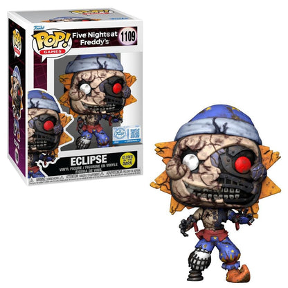 Funko Pop! Games Five Nights at Freddy's: Security Breach Eclipse Vinyl Figure, Glow in The Dark, 4.6 Inches Tall, #1109 Exclusive Collectible