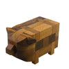 Pig Kumiki IQ Brain Teaser Wooden Puzzle - Disassemble and Rebuild This 3D Wooden Pig Shape 13 Pieces Puzzle