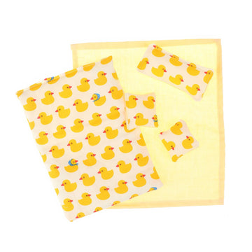 Dollhouse Single Bedding Set, 1:12 Scale Miniature Bedding with Pillow, Comforter & Cover Sheet, Dollhouse Bedroom Decor