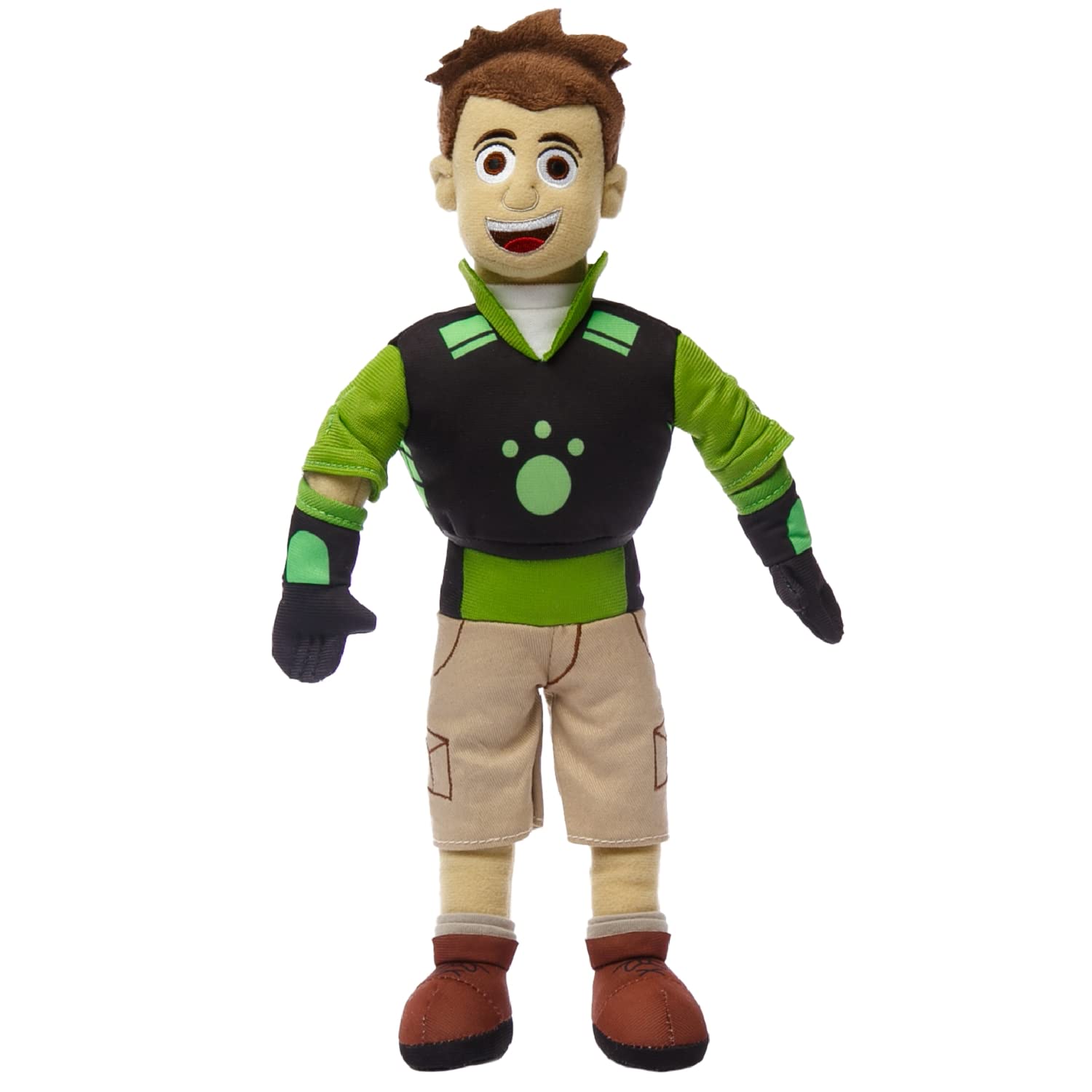 Mighty Mojo Wild Kratts Plush Toy Doll - Chris & Martin Kratt 14" - Adventure Set - Creature Power Suit - Embroidered Details for Fans of The Popular