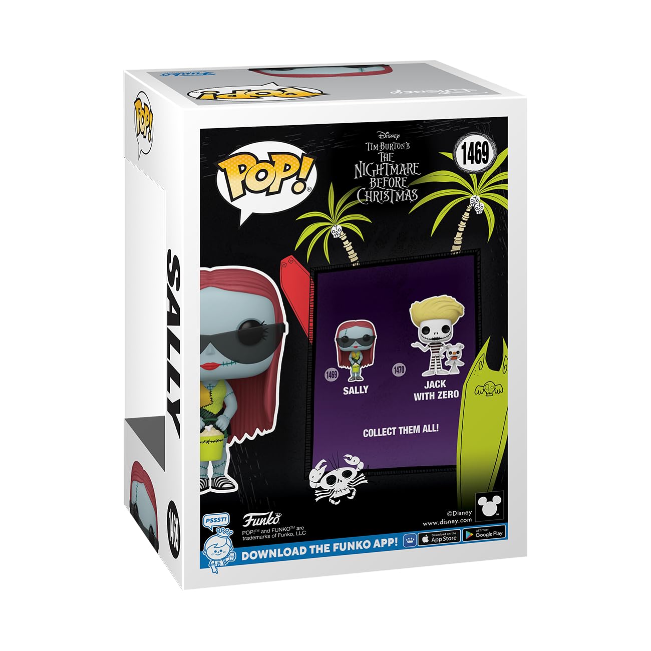 Funko POP! Disney: The Nightmare Before Christmas - Sally with Glasses - (Beach) - Collectable Vinyl Figure - Gift Idea - Official Merchandise - for