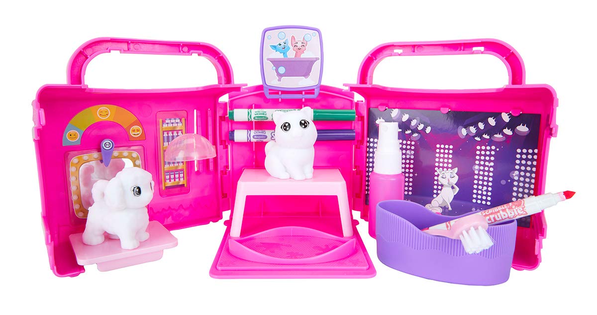 Crayola Scribble Scrubbie Pets, Beauty Salon Playset with Toy Pets, Gift for Kids