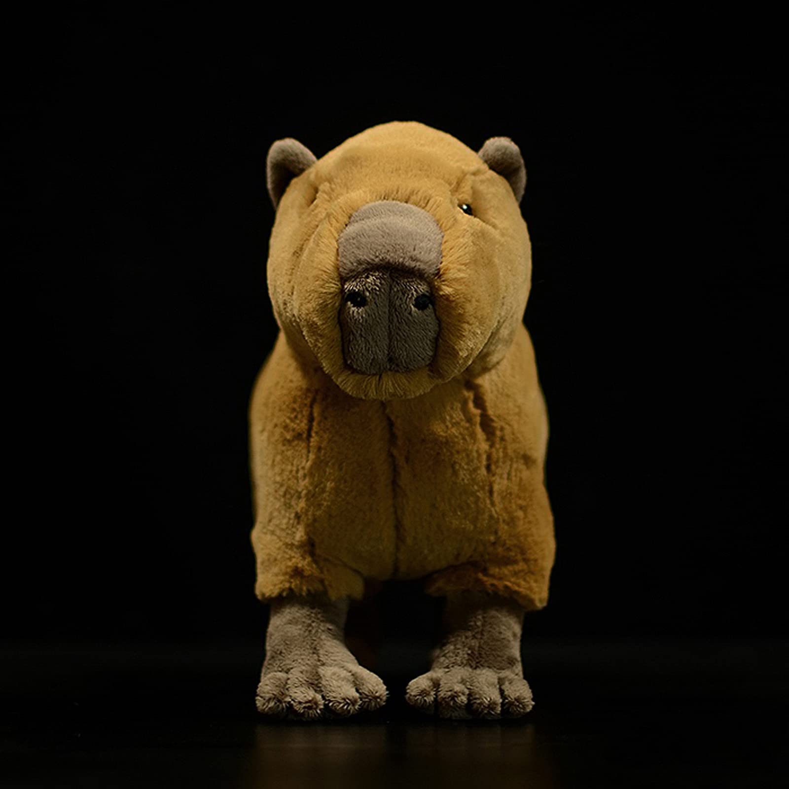 ZHONGXIN MADE Simulation Capybara Plush Toy - Soft Real Life Rodent Simulation Plush Toys, Lifelike Wild Animals Crawling Capybara Stuffed Toys