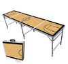 PARTYPONG 8-Foot Folding Beer Pong Table - Basketball Court Edition (Base Model)