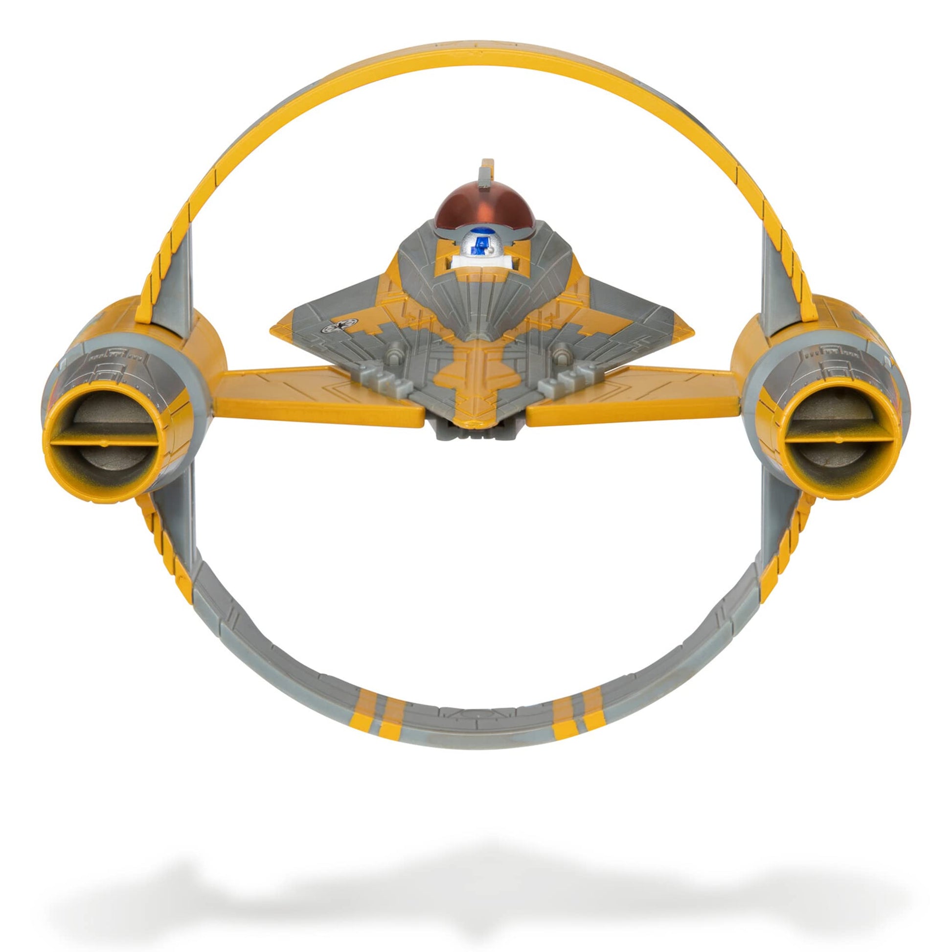Star Wars Micro Galaxy Squadron Anakin Skywalker's Jedi Starfighter - 5-Inch Starfighter Class Vehicle with Two 1-Inch Micro Figure Accessories