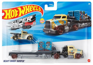 Hot Wheels Super Rigs Heavy Doody Dumper, Die-Cast Vehicle, 1:64 Scale