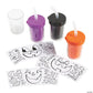 Fun Express 12 Pieces Color Your Own Jack-O'-Lantern Cups