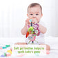 Funsland Baby Stroller Toy and Car Seat Toy for Infant with Teether Hanging Rattle Toys Clip on Stroller Toy Soft Plush Baby Toys for Boys and Girls
