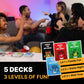Shots No Chaser Extremely Under The Influence - Drinking Game for Adults | Fun Challenges and Dares | Perfect for Couples, Game Nights, Kickbacks