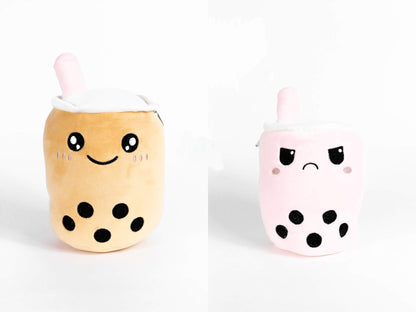 Original Boba Tea Reversible Boba Plush - Happy to Mad