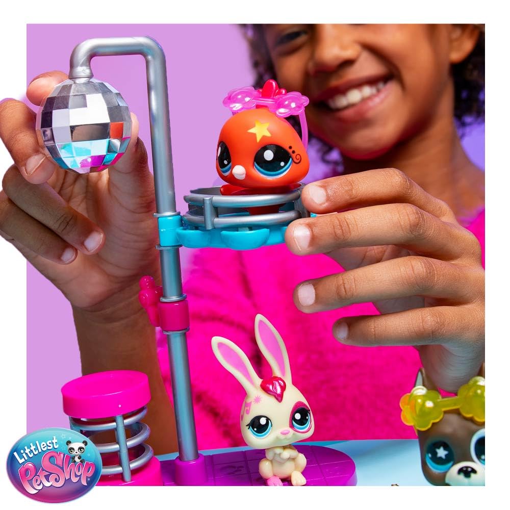 Littlest Pet Shop - Disco Nights Play Pack, Gen 7 Authentic LPS Bobble Head Toy Figure, Collectible Toy Animal, Ages 4+ - Amazon Exclusive