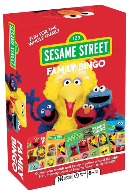 Aquarius Sesame Street Family Bingo Game - Fun Family Party Game for Kids, Teens & Adults - Entertaining Game Night Gift - Officially Licensed