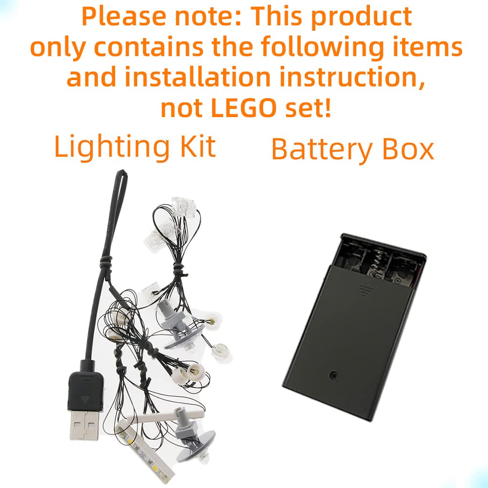 GEAMENT LED Light Kit for Technic Land Rover Defender - Compatible with Lego 42110 Building Model (Model Set Not Included)