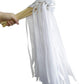 Kingsnow 50PCS Ribbon Wands with Triple Ribbon and Silver Bell Party Wand Party Favors Streamers Ribbon Sticks Magic Fairy Wands for Wedding Decors