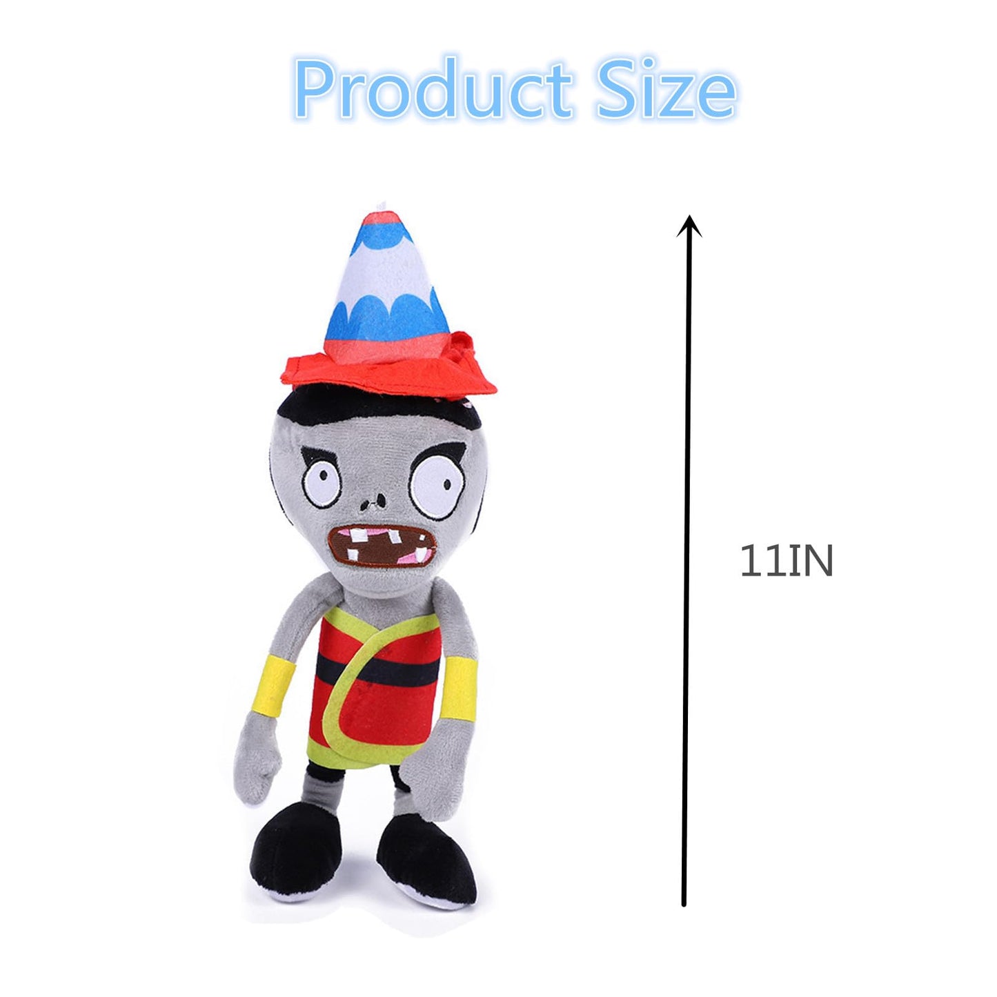 BASHERISE 2 PCS PVZ Plush Zombies Sets Toys Stuffed Soft Figure Doll Violin and Newspaper Zombies, Great Gift for Christmas, Birthday New
