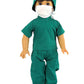 Green Doctor Scrubs Outfit for 18-Inch Dolls | Premium Quality & Trendy Design | Dolls Clothes