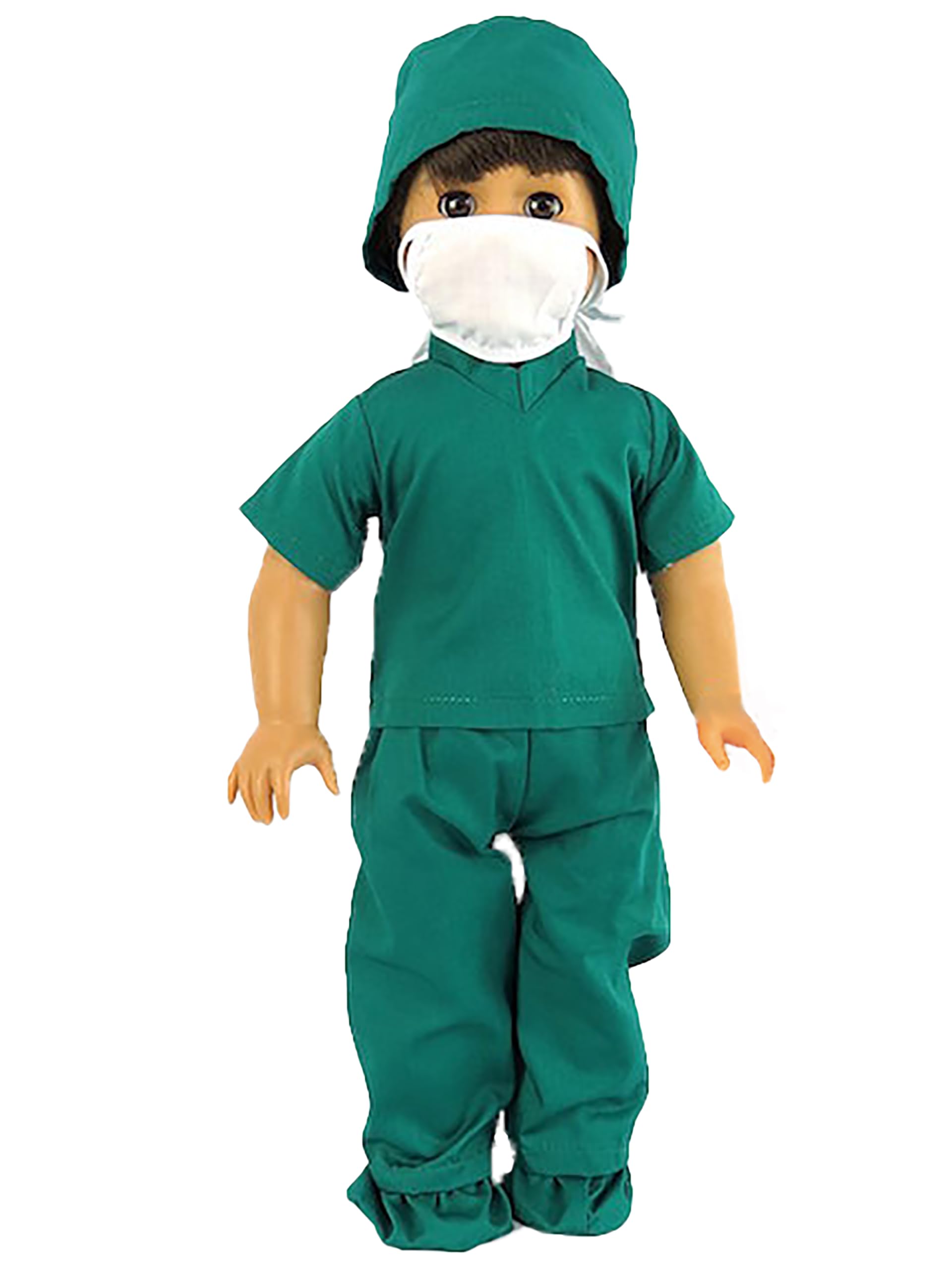 Green Doctor Scrubs Outfit for 18-Inch Dolls | Premium Quality & Trendy Design | Dolls Clothes
