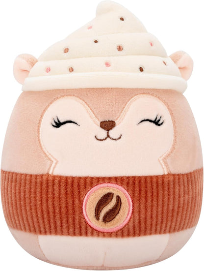 Squishmallows Original 8 inch Reza The Latte Squirrel - Official Jazwares Plush