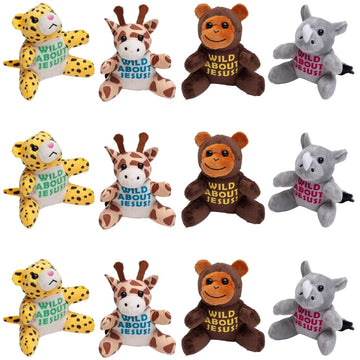 Fun Express Wild About Jesus Safari Animals, 12 Pack