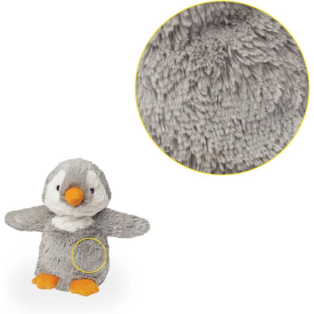 warmies Microwavable Stuffed Animal, Penguin - Stuffed Animal Heating Pad - Soft Plush Penguin for Cozy Snuggles - Lavender Scented Plush for Adults