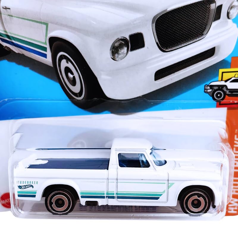 Hot Wheels 63 Studebaker Champ (White), HW Hot Trucks 9/10