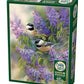 Cobble Hill 1000 Piece Puzzle - Chickadees and Lilacs - Sample Poster Included