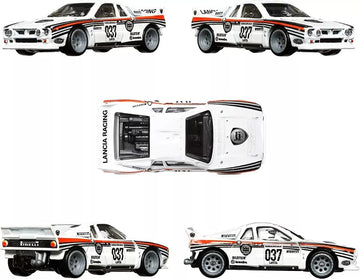 Hot Wheels HCY73 Premium 2 Pack Lancia Rally 037 / '84 Audi Sports Quattro [3 Years and Up] White Mini