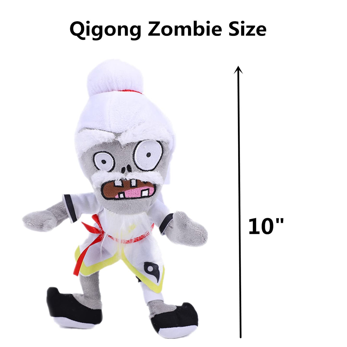 BASHERISE 3 PCS PVZ Plush Sets Toys Stuffed Soft Figure Doll Qigong Zombes, Mummy Zombies, Bullet Zombies Great Gift for