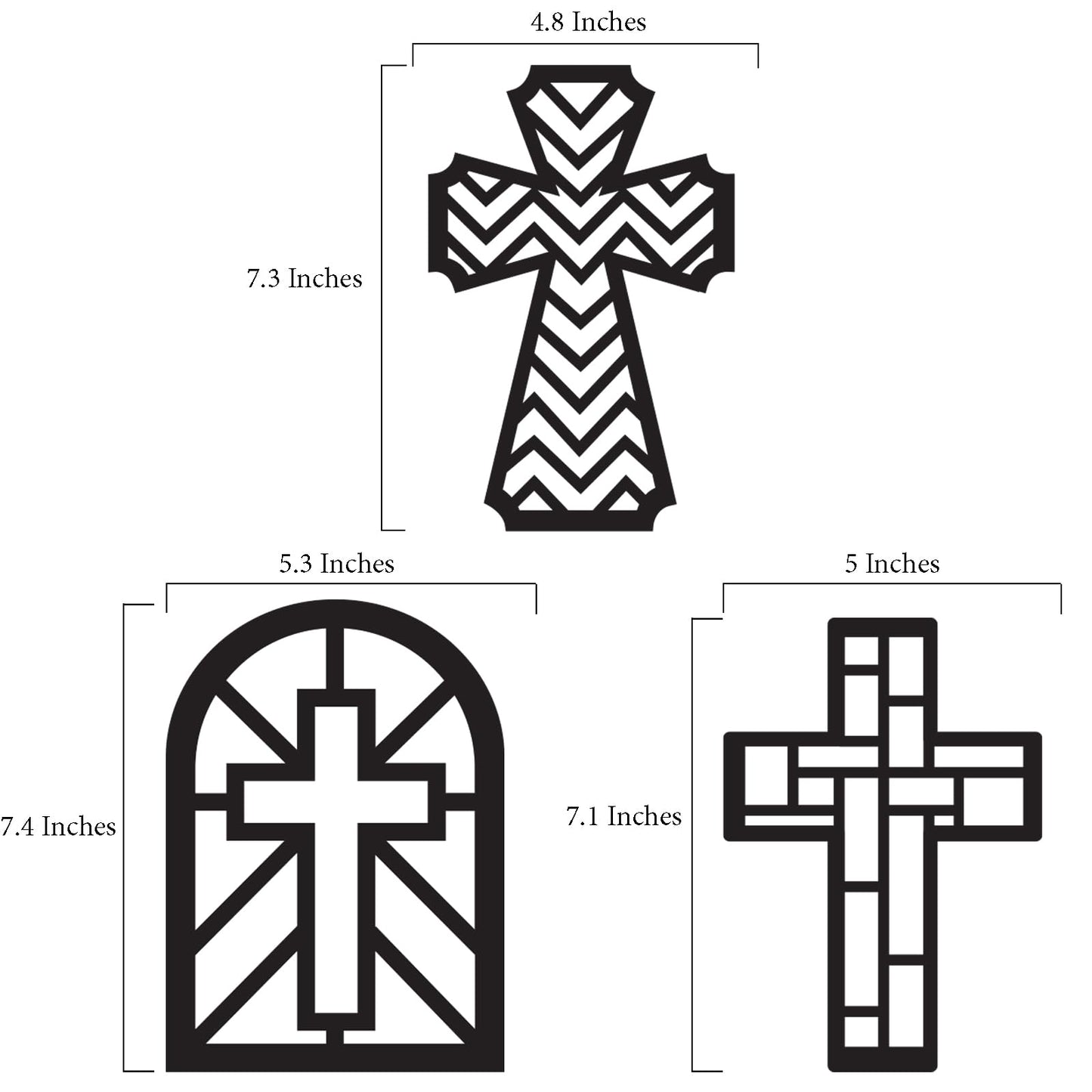 VHALE Suncatchers Craft 3 Sets (9 Cutouts) w Tissue Papers Stained Glass Effect Paper Sun Catcher Kit, Window Art, Classroom Crafts, Creative Art
