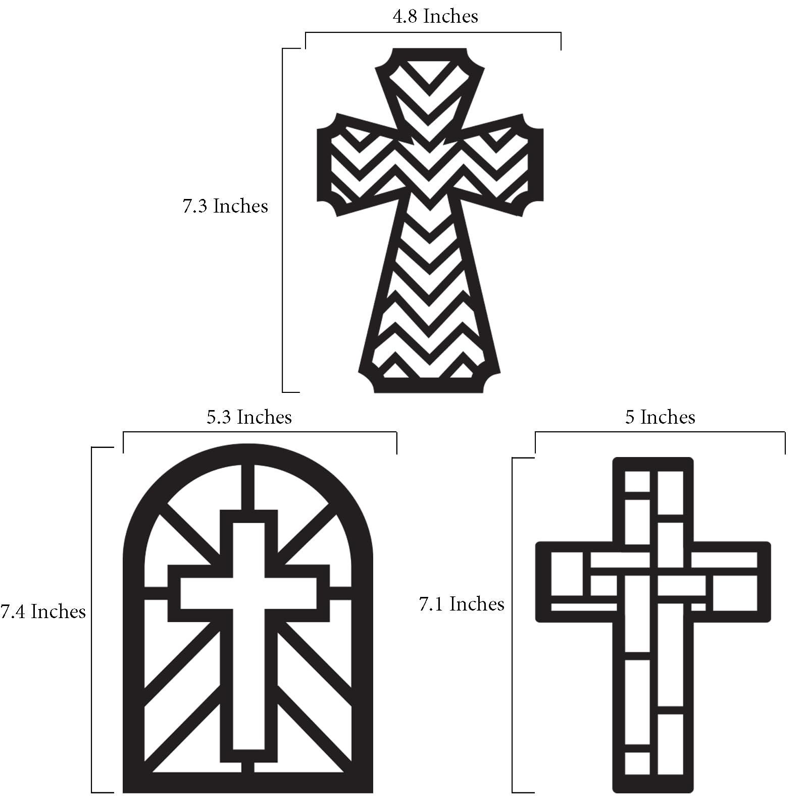 VHALE Suncatchers Craft 3 Sets (9 Cutouts) w Tissue Papers Stained Glass Effect Paper Sun Catcher Kit, Window Art, Classroom Crafts, Creative Art