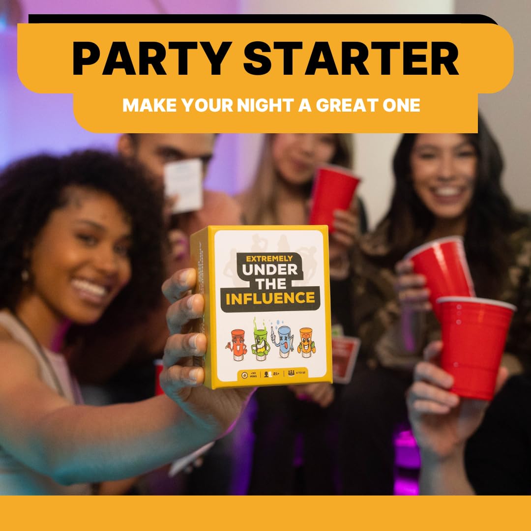 Shots No Chaser Extremely Under The Influence - Drinking Game for Adults | Fun Challenges and Dares | Perfect for Couples, Game Nights, Kickbacks