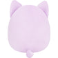 Squishmallows Original 8in Mak the Lavender Cat Wrapped in Flower Stems - Official Jazwares Plush (Little)