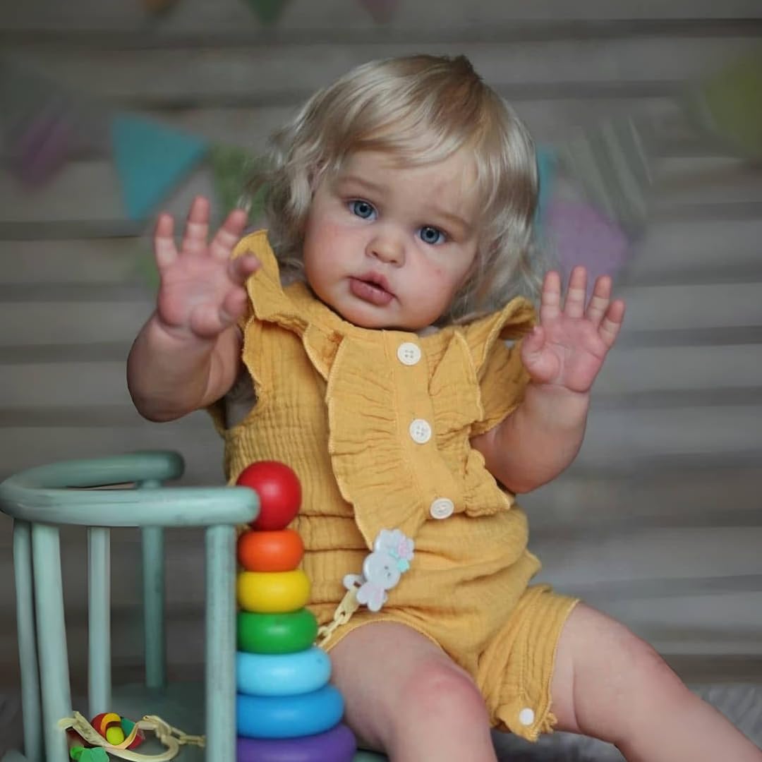 Hengluck Realistic Reborn Baby Dolls Girls 24 Inch Lifelike Baby Dolls Real Life Newborn Baby Dolls that Look Real Realistic Toddler Doll Soft Cotton