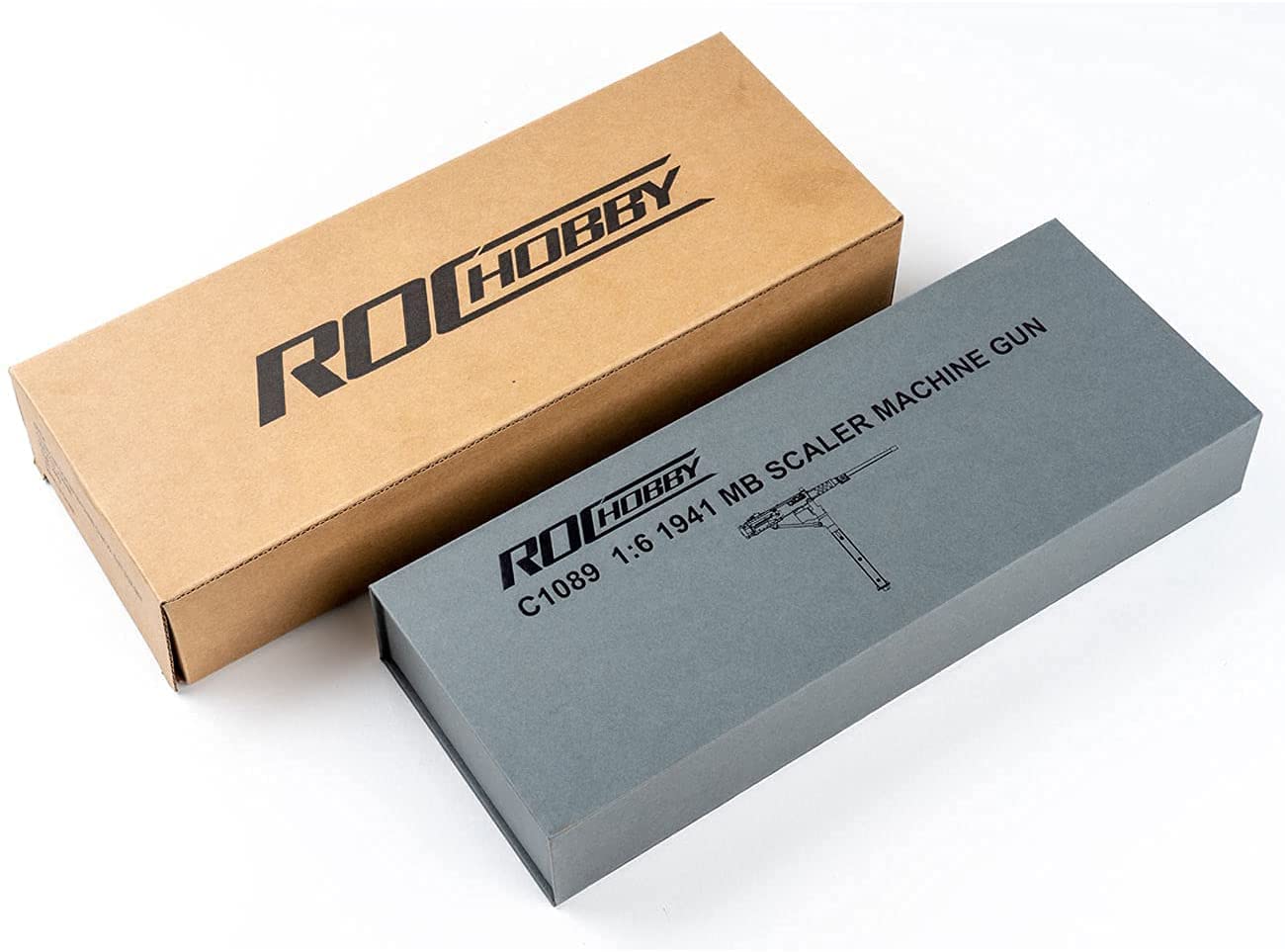 ROCHOBBY Trailer for 1/6 1941 MB Scaler RC Car Vehicle Models… (1:6, Machine Gun)
