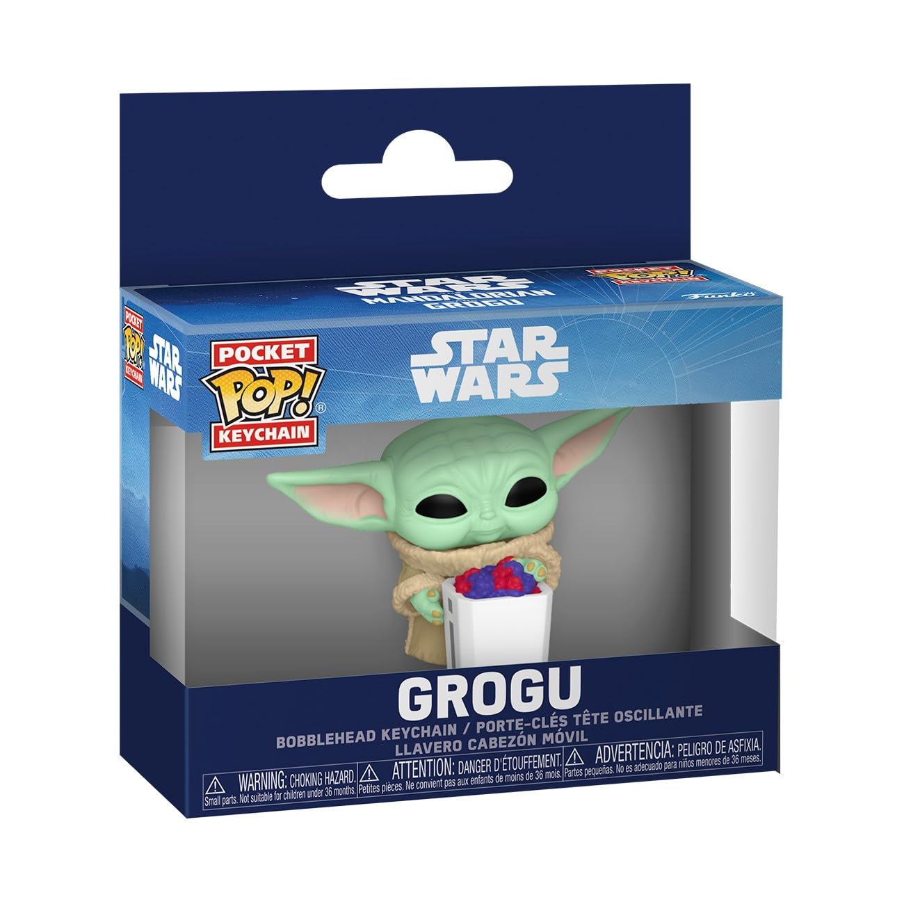 Funko Pop! Keychain: Mandalorian & Grogu - Grogu with snack - Collectable Vinyl Figure - Gift Idea - Official Merchandise - Toys for Kids & Adults